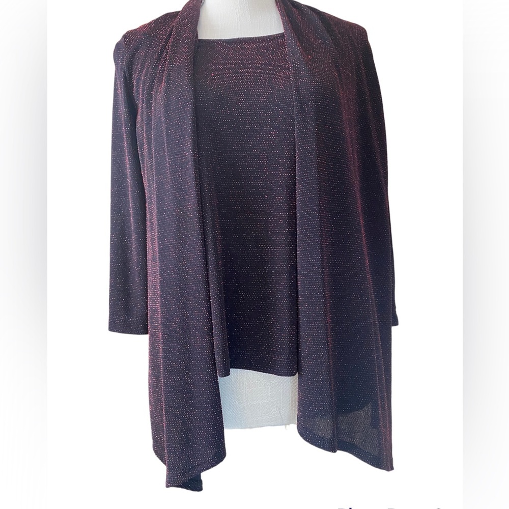 OnyxNite Vintage Red Black Stretch 1pc Top